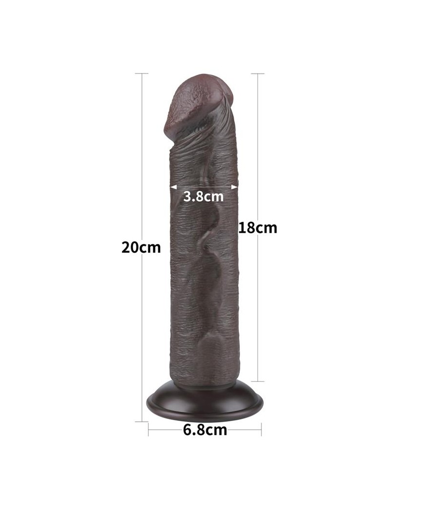 Dildo Dual Layer Piel Delizante 8