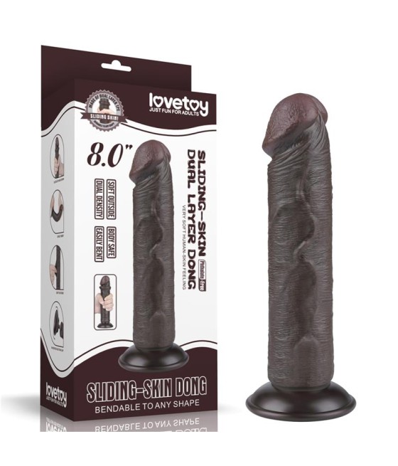 Dildo Dual Layer Piel Delizante 8