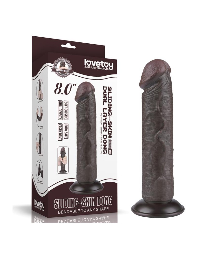 Dildo Dual Layer Piel Delizante 8