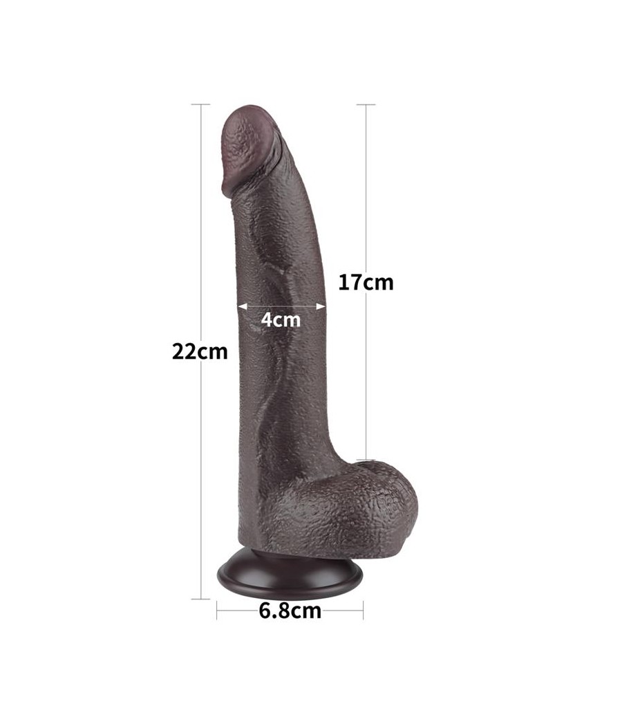 Dildo Dual Layer Piel Deslizante 85