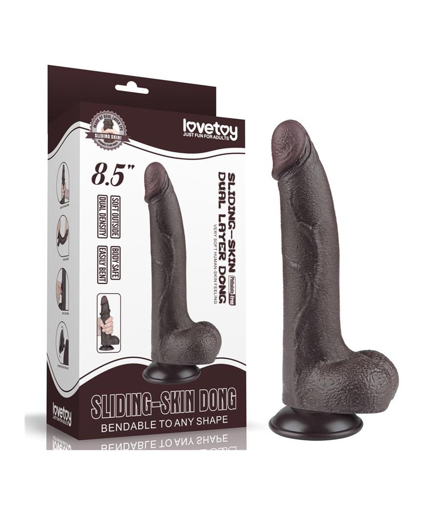 Dildo Dual Layer Piel Deslizante 85