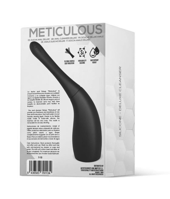 Meticulous Ducha Anal Deluxe Silicona Negro