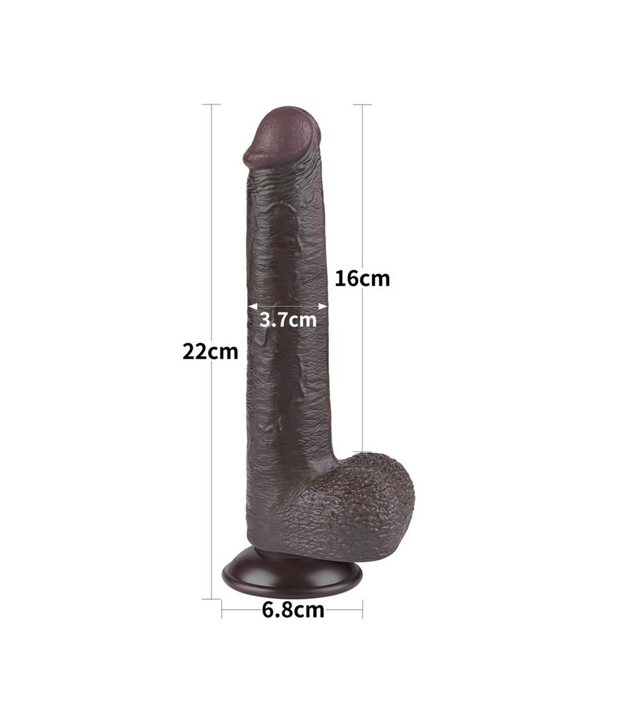 Dildo Dual Density Piel Deslizante 9