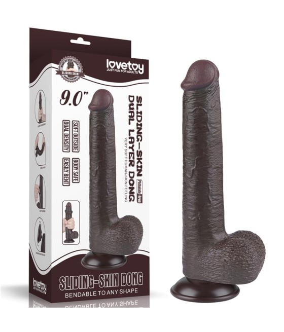 Dildo Dual Density Piel Deslizante 9