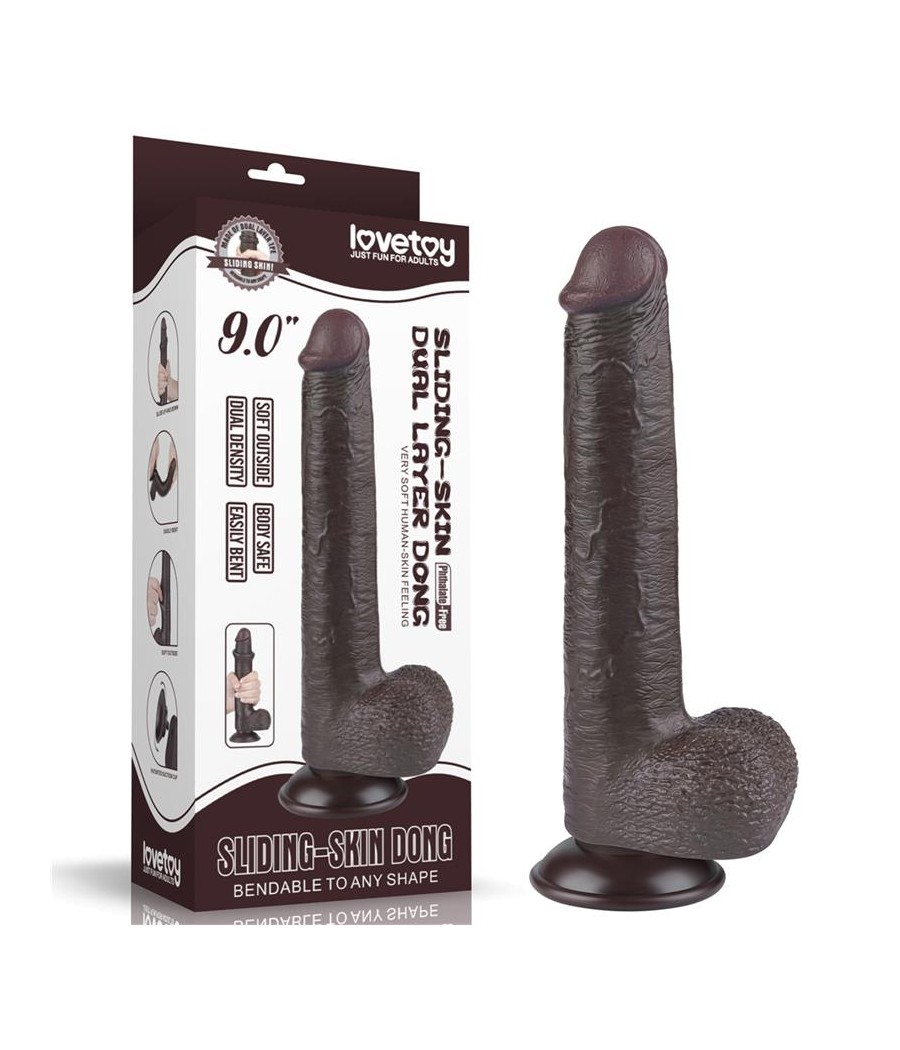 Dildo Dual Density Piel Deslizante 9