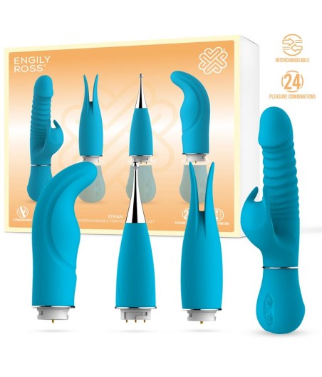 Eivian Set 4 Piezas Intercambiables Vibración y Thrusting