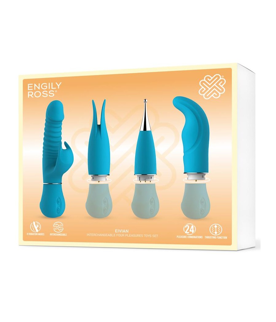 Eivian Set 4 Piezas Intercambiables Vibracion y Thrusting