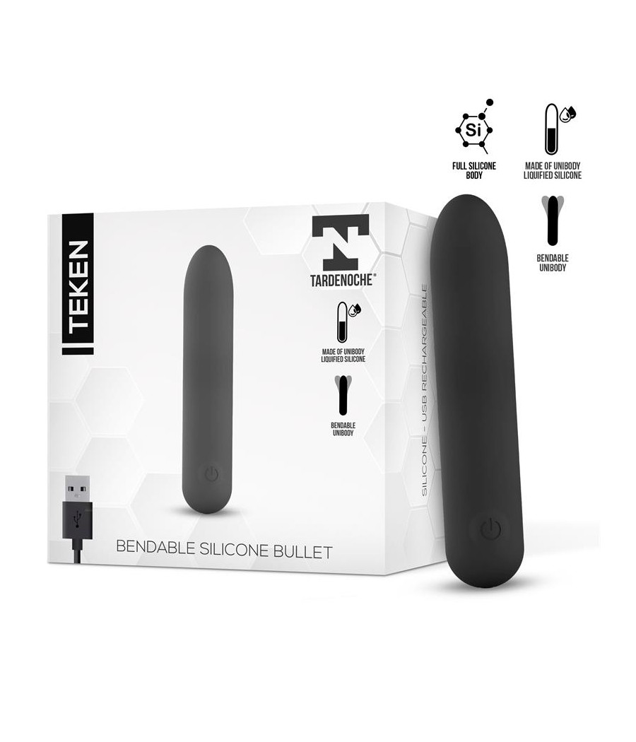 Teken Bala Vibradora Flexible Silicona Liquida Unibody USB Magnetico