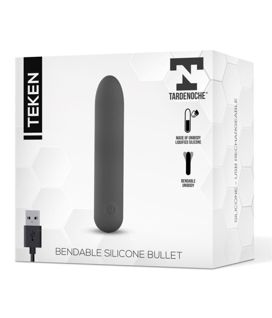 Teken Bala Vibradora Flexible Silicona Liquida Unibody USB Magnetico