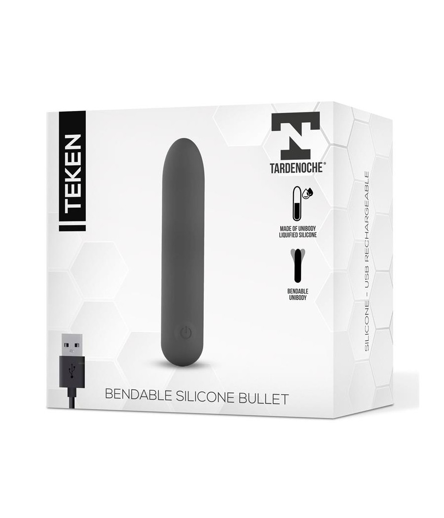 Teken Bala Vibradora Flexible Silicona Liquida Unibody USB Magnetico