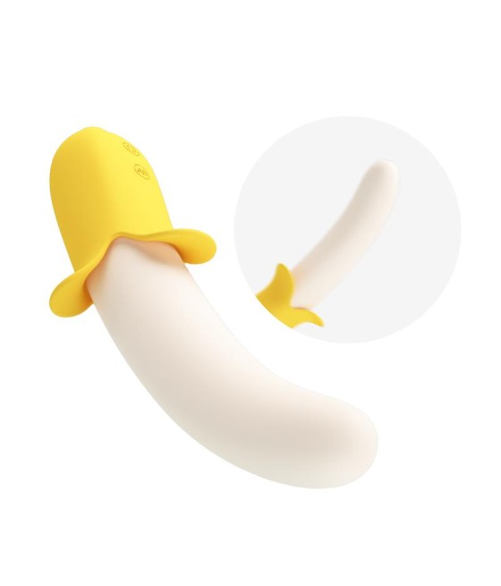 Banana Geek Vibrador con Thrusting USB