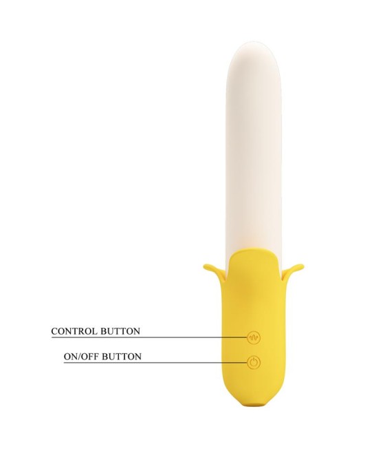 Banana Geek Vibrador con Thrusting USB