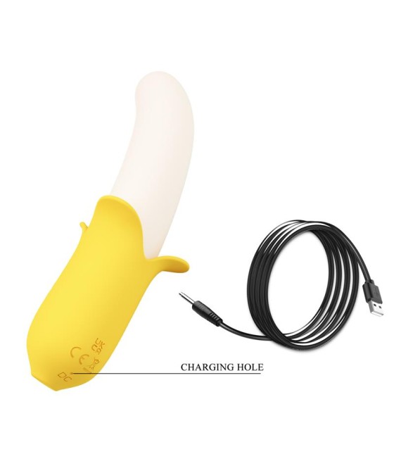 Banana Geek Vibrador con Thrusting USB