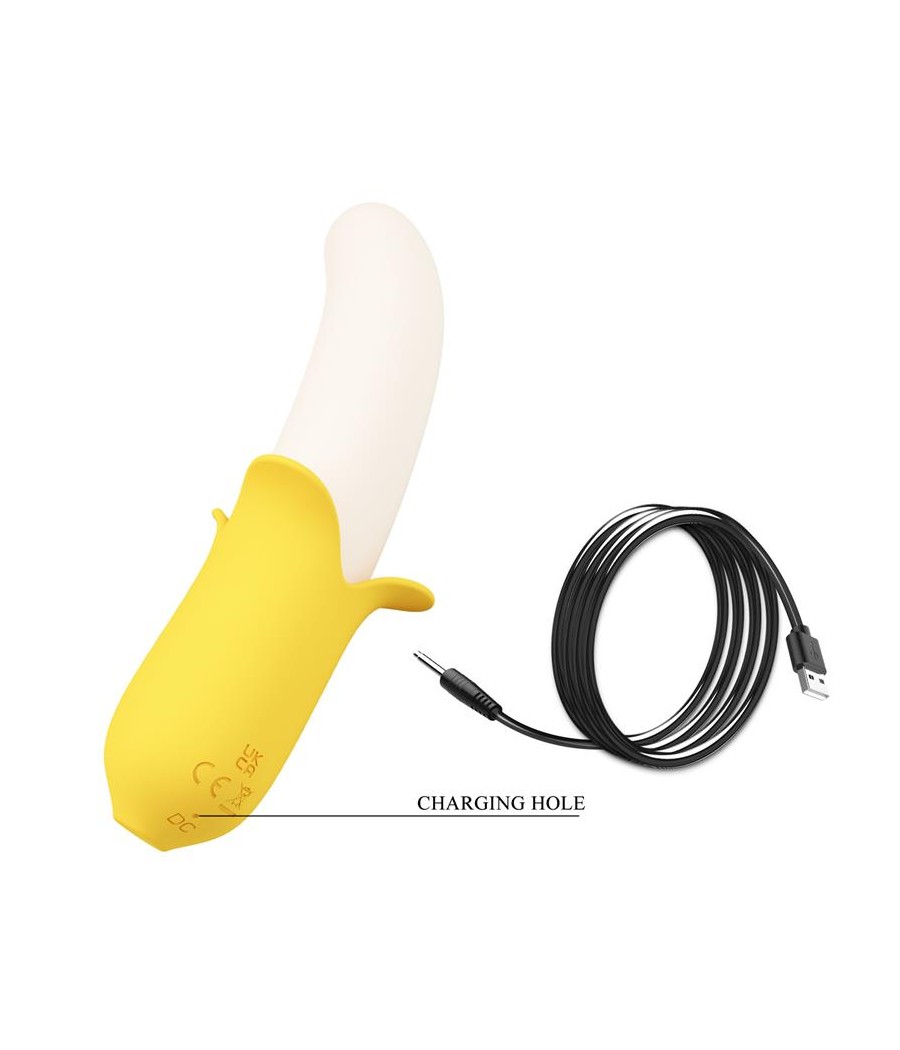 Banana Geek Vibrador con Thrusting USB