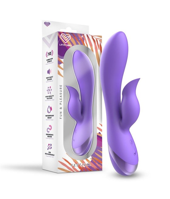 Vibrador Engar USB Púrpura