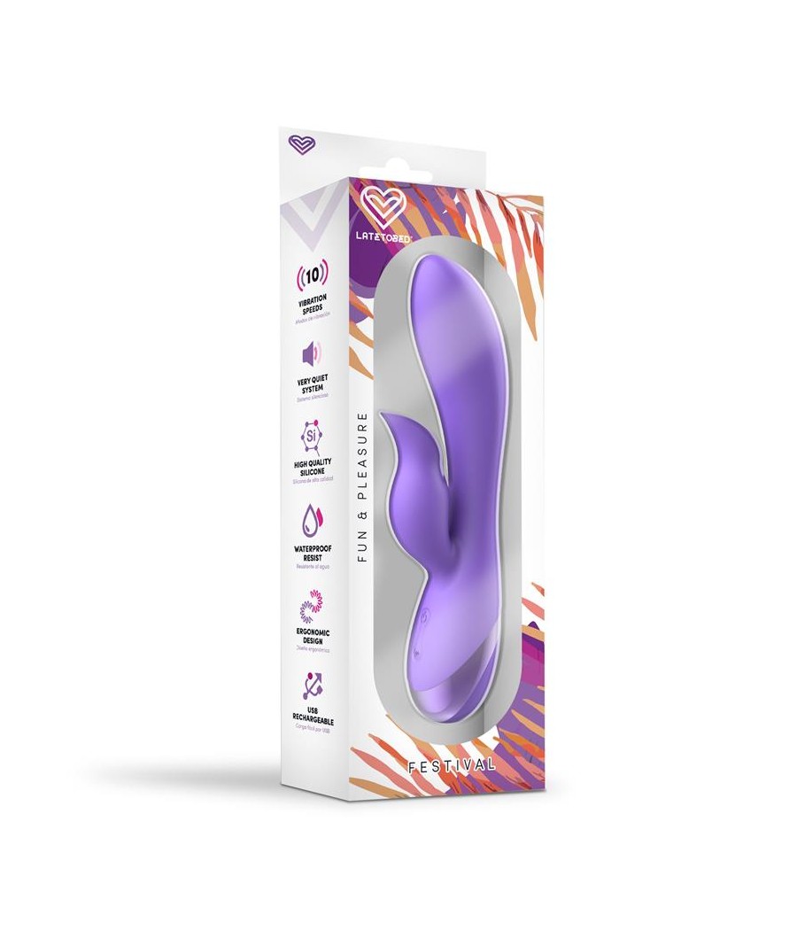 Vibrador Engar USB Purpura