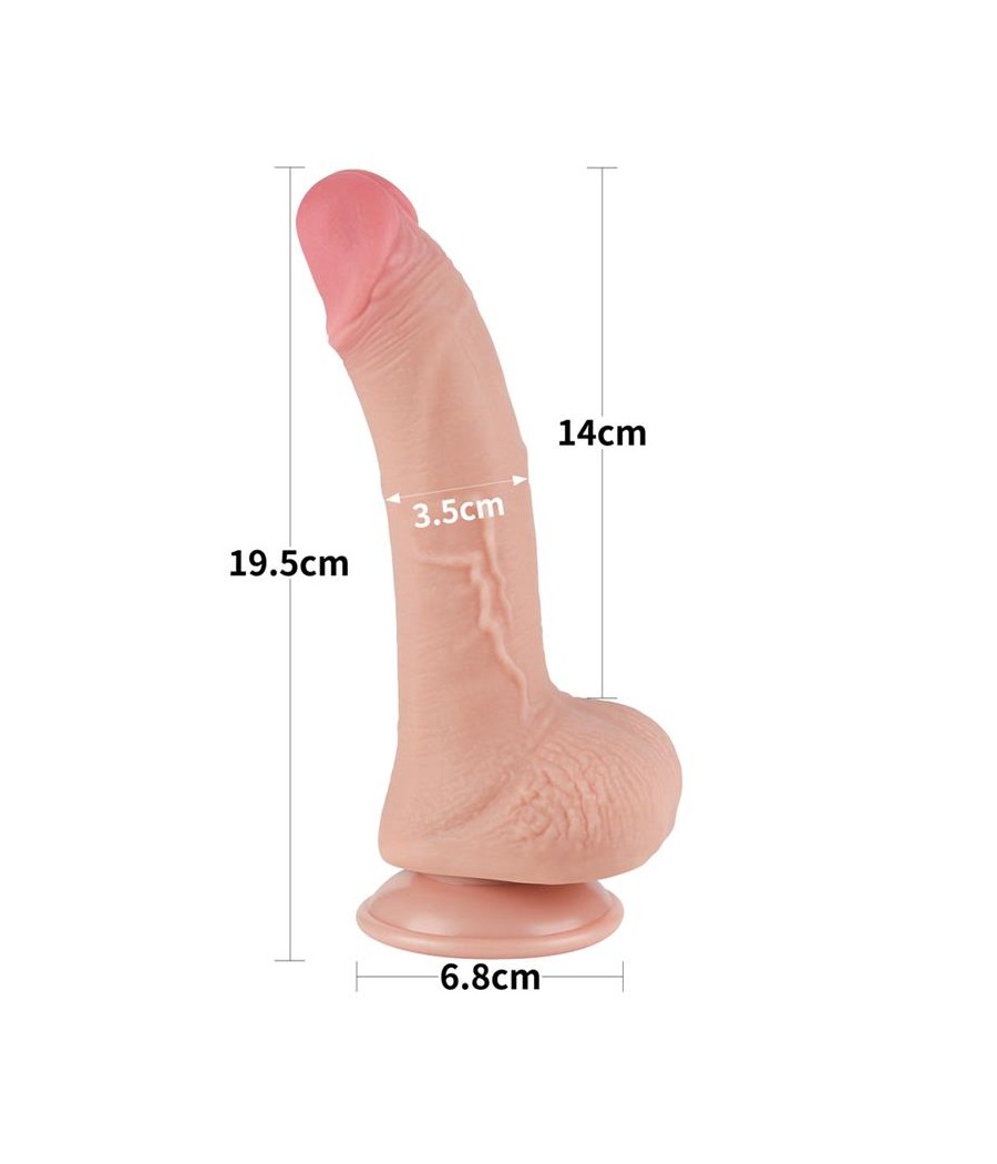 Dildo Dual Layer Piel Deslizante 75