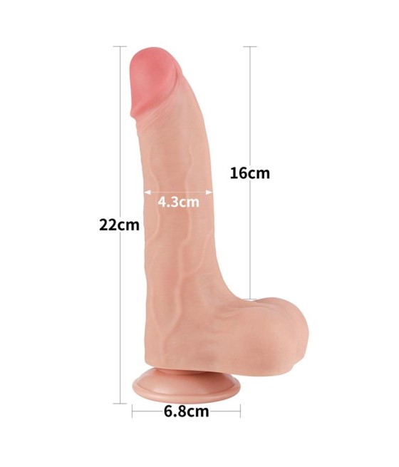 Dildo Dual Layer Piel Deslizante 85