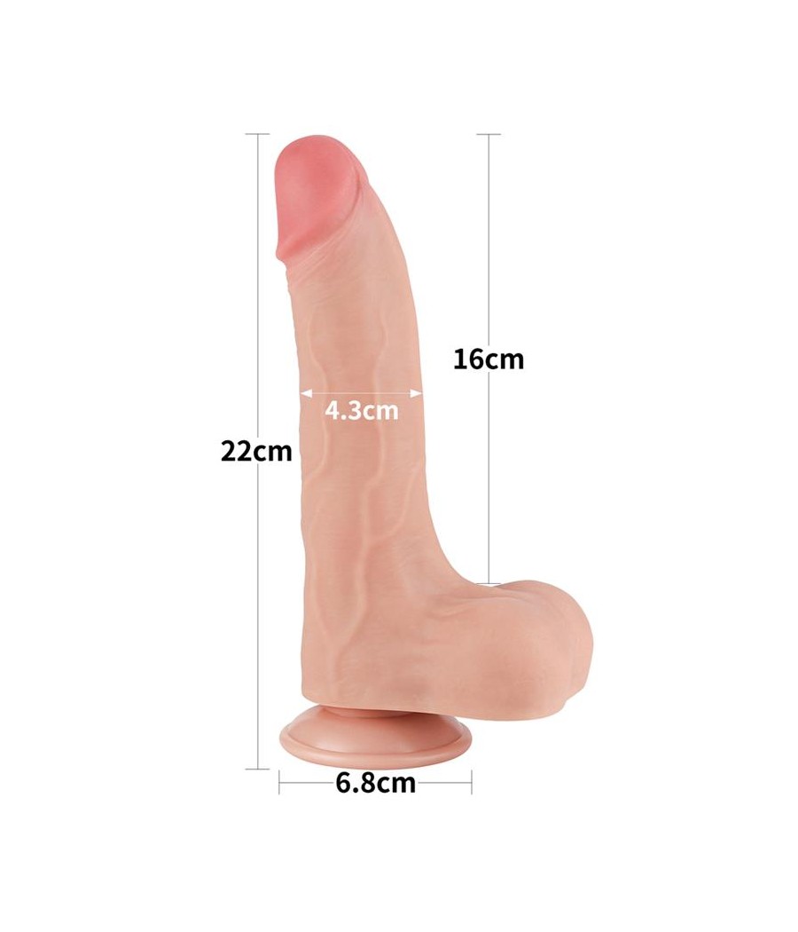 Dildo Dual Layer Piel Deslizante 85