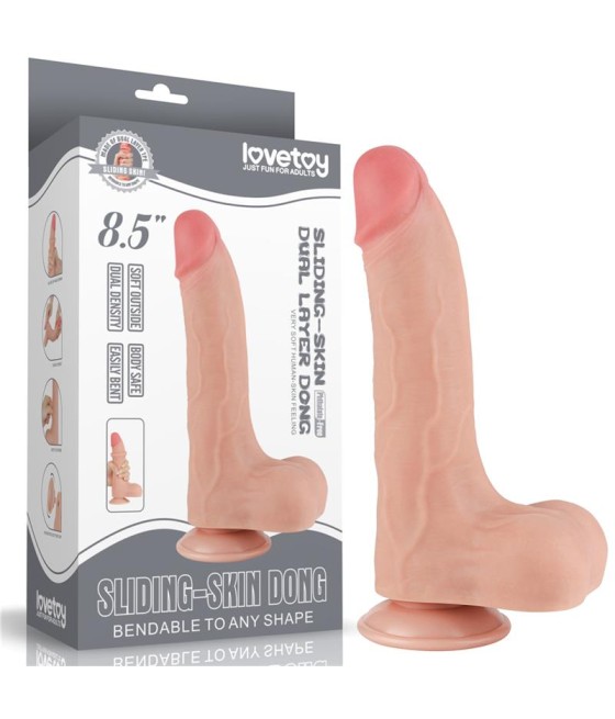 Dildo Dual Layer Piel Deslizante 85