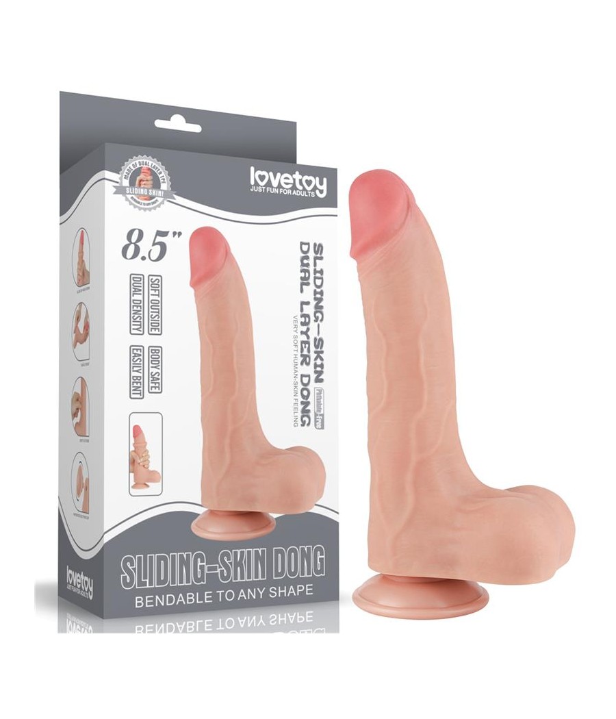 Dildo Dual Layer Piel Deslizante 85