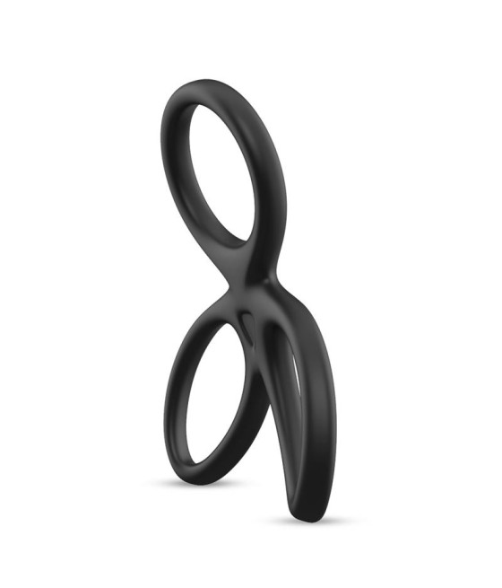 Anillo Triple Pene y Testiculos Silicona Liquida Flexible