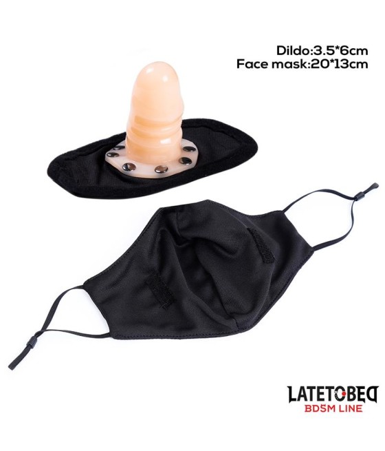 Mascarilla con Accesorio de Dildo 6 cm Desmontable