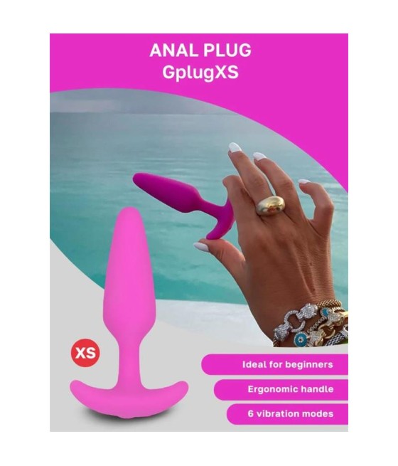 Plug Anal con Vibacion Gplug XS Sunny Raspberry