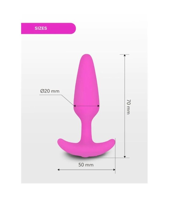 Plug Anal con Vibacion Gplug XS Sunny Raspberry