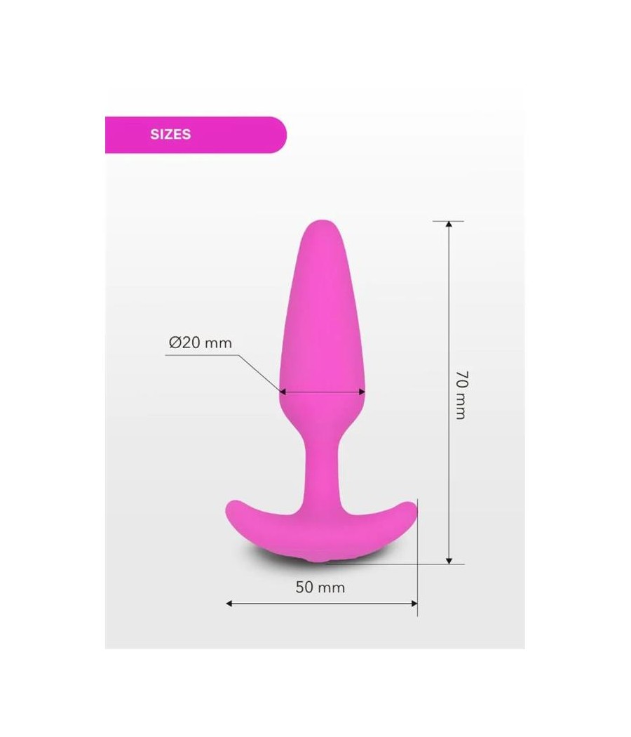 Plug Anal con Vibacion Gplug XS Sunny Raspberry