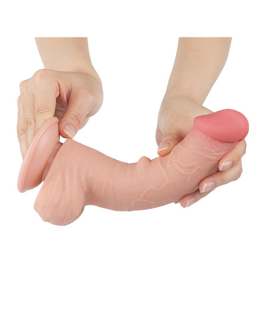 Dildo Dual Layer Piel Deslizante 8