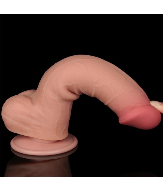 Dildo Dual Layer Piel Deslizante 8