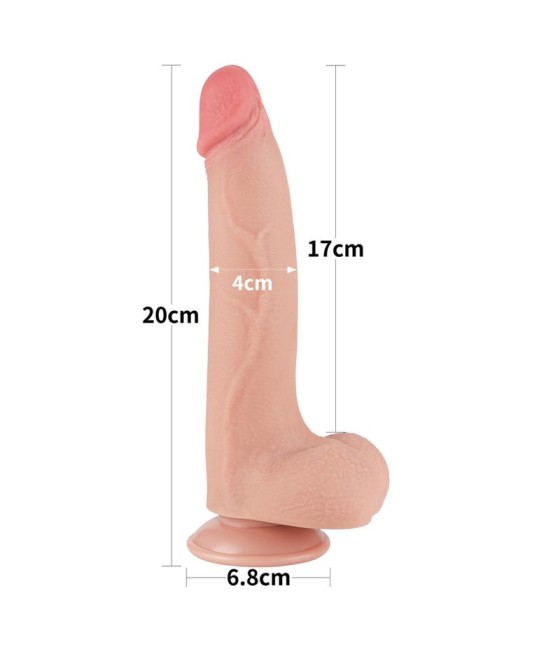 Dildo Dual Density Piel Deslizante 85