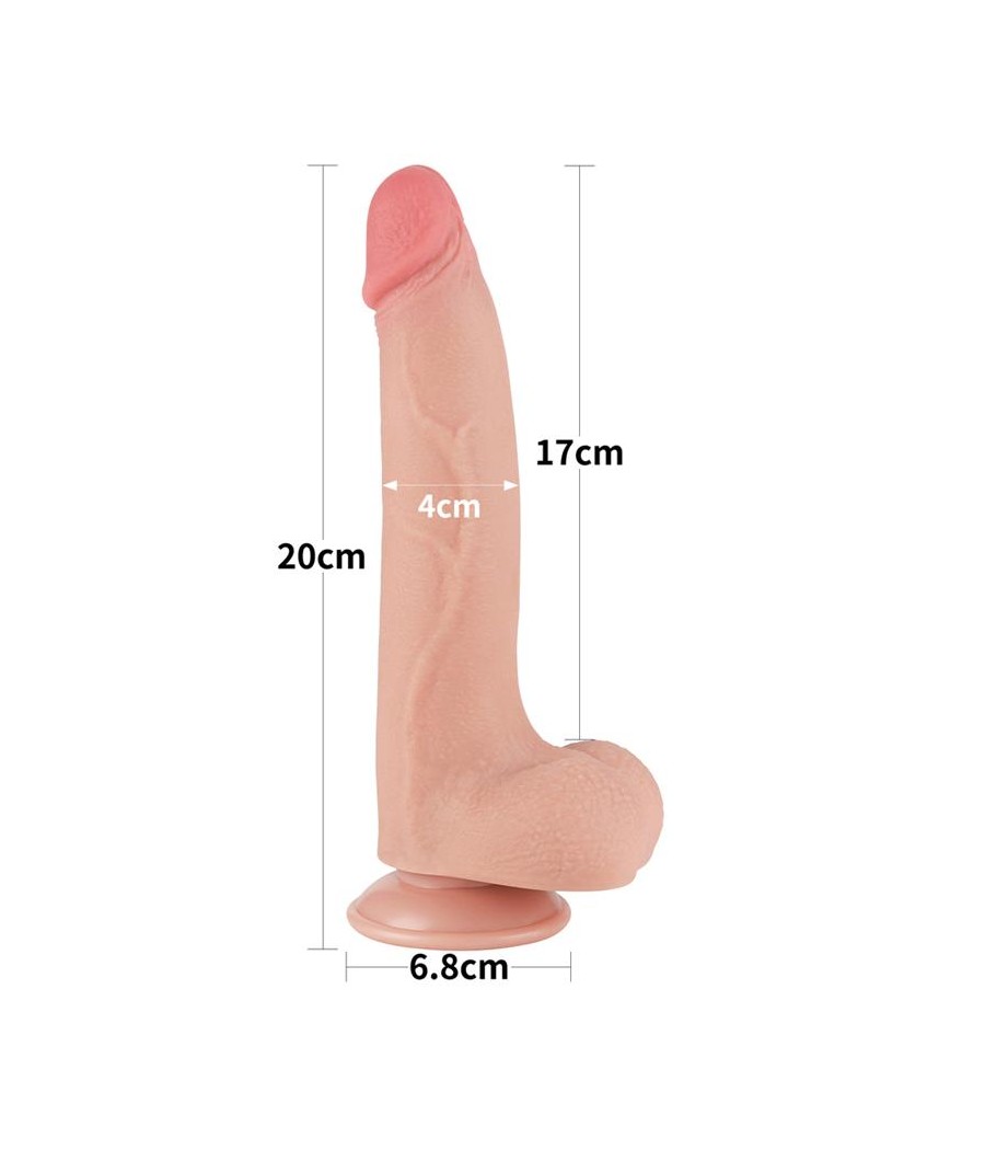 Dildo Dual Density Piel Deslizante 85