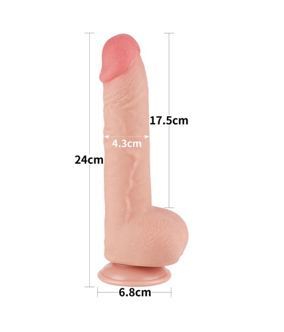 Dildo Dual Density Piel Deslizante 95