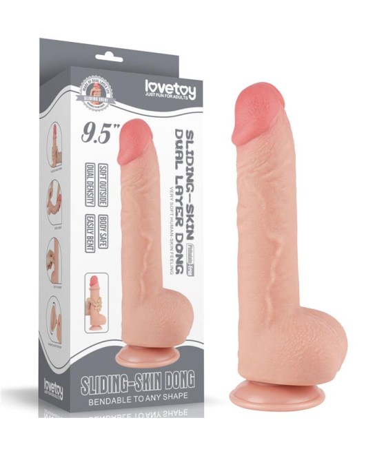 Dildo Dual Density Piel Deslizante 95