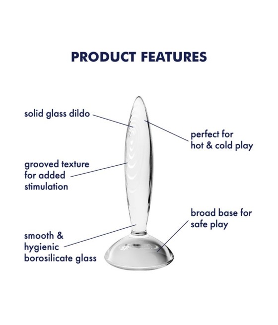 Plug Anal Sparkling Crystal Hot and Cold Transparente