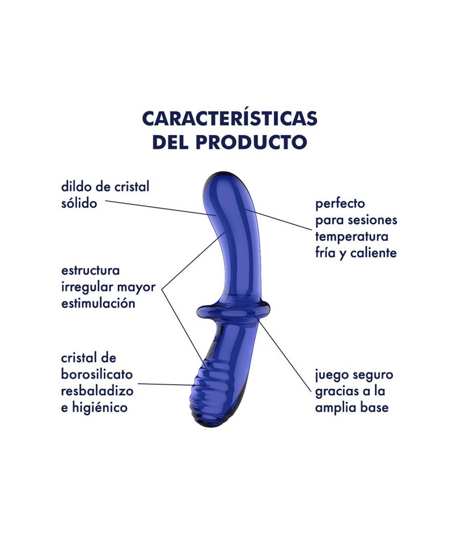 Estimulador de Cristal Double Crystal Hot and Cold Azul