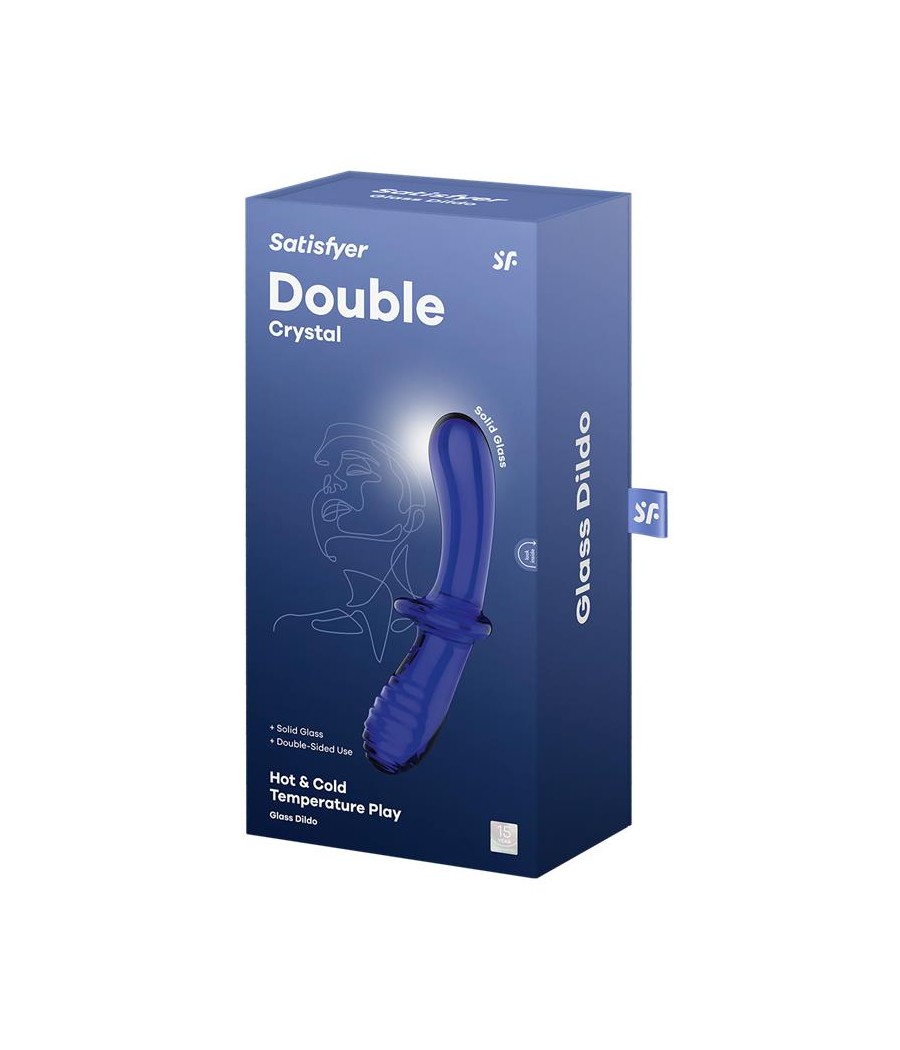 Estimulador de Cristal Double Crystal Hot and Cold Azul