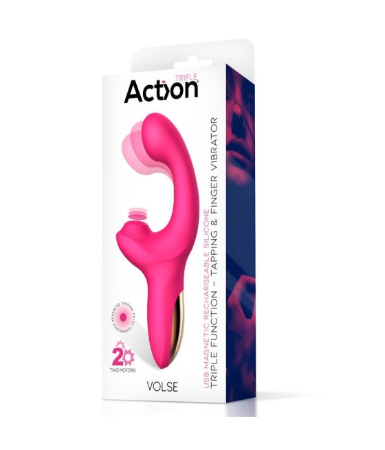 Volse Vibrador Triple Funcion con Finger y Pulsacion Tapping