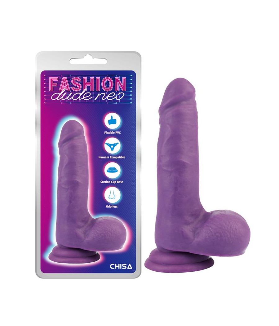 Dildo Dual Density Purpura 7