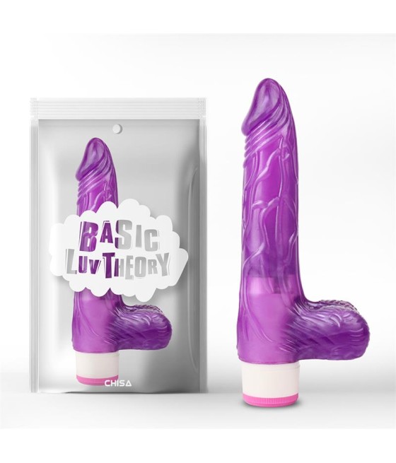 Vibrador Multi Velocidad Realista Púrpura 20cm