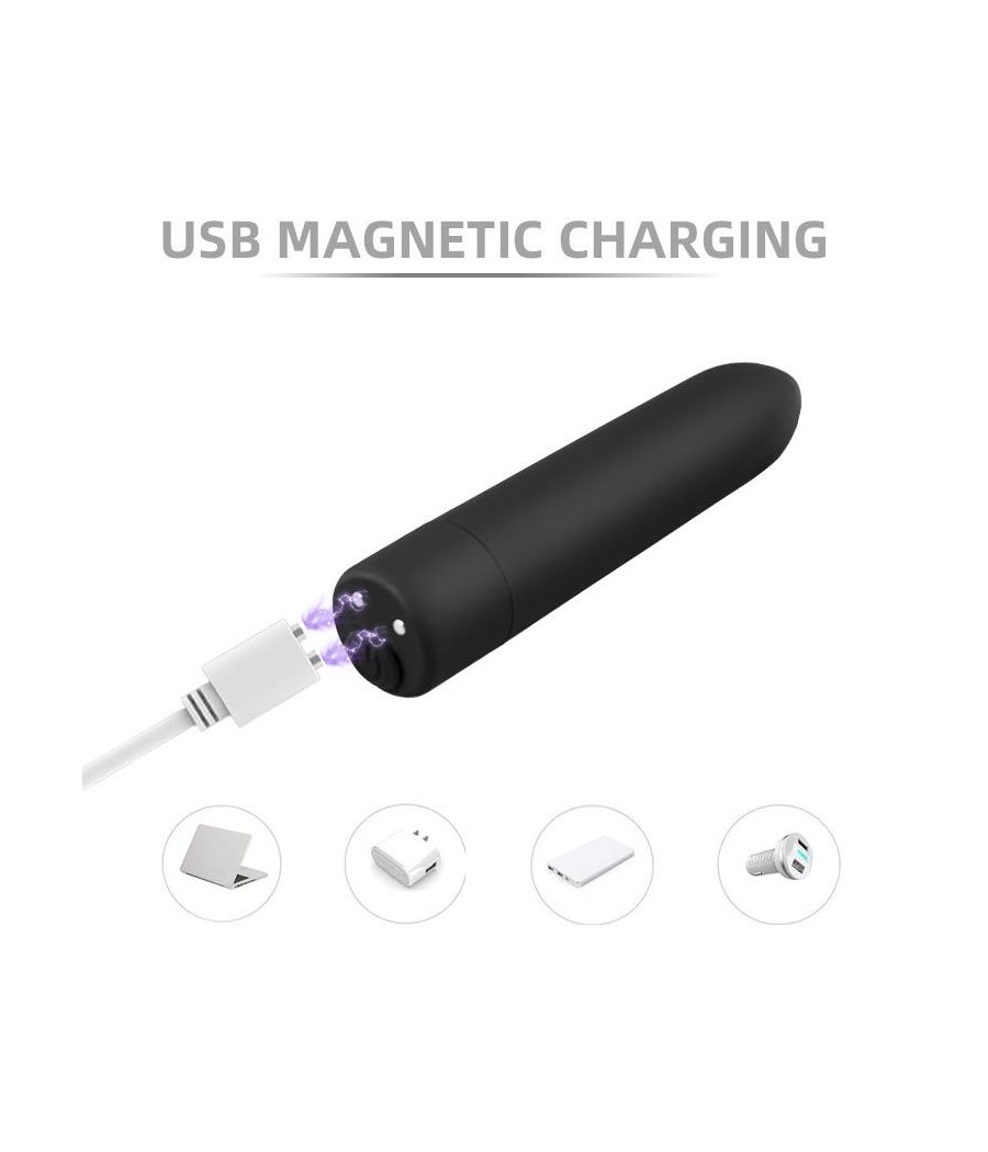 Magny Bala Vibradora Recargable USB Magnetico