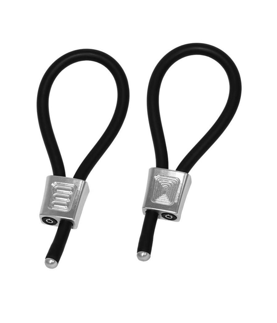 ElectraLoops Prestige Set de 2 Anillos para el Pene Plateado