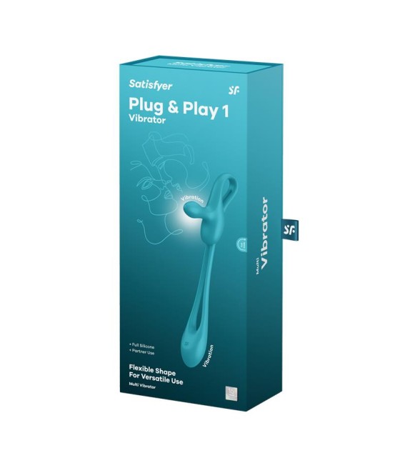 Plug Play 1 Vibrador Anal Flexible Azul