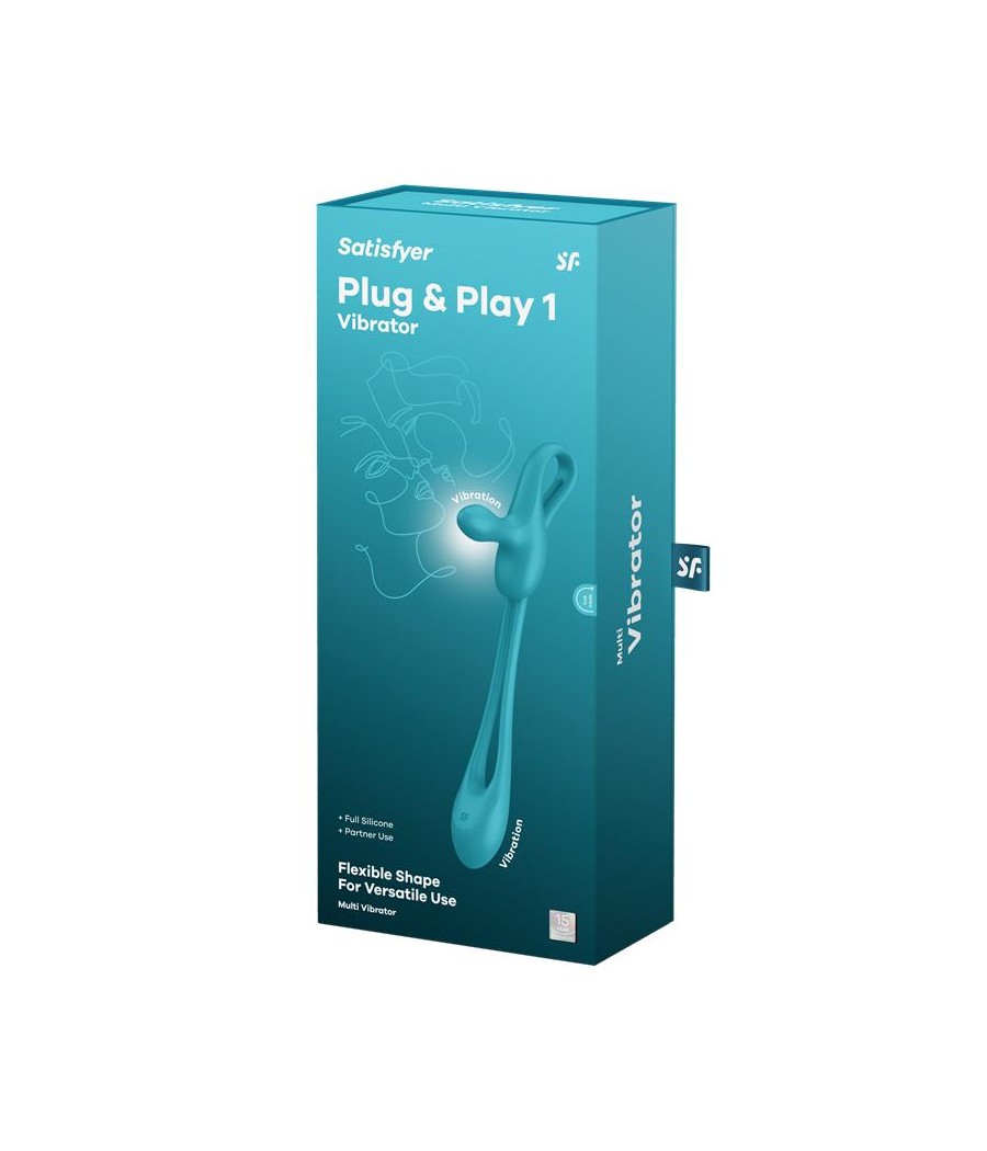 Plug Play 1 Vibrador Anal Flexible Azul