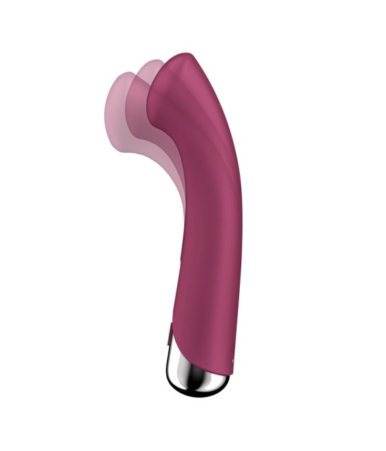 Spinning G Spot 1 Vibrador y Rotador Rojo