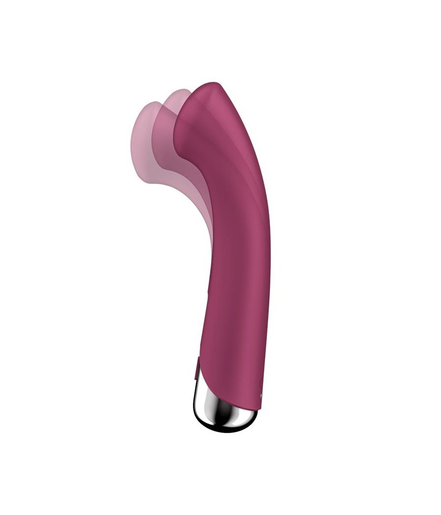 Spinning G Spot 1 Vibrador y Rotador Rojo