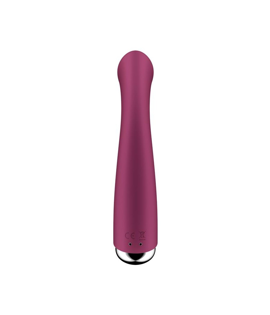 Spinning G Spot 1 Vibrador y Rotador Rojo