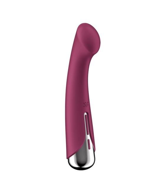 Spinning G Spot 1 Vibrador y Rotador Rojo